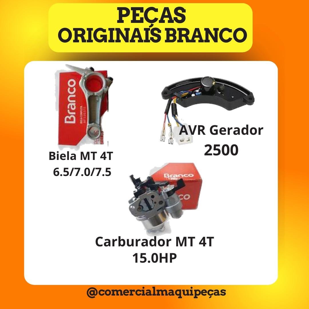 Peças originais Branco apresentadas pela Maquipeças